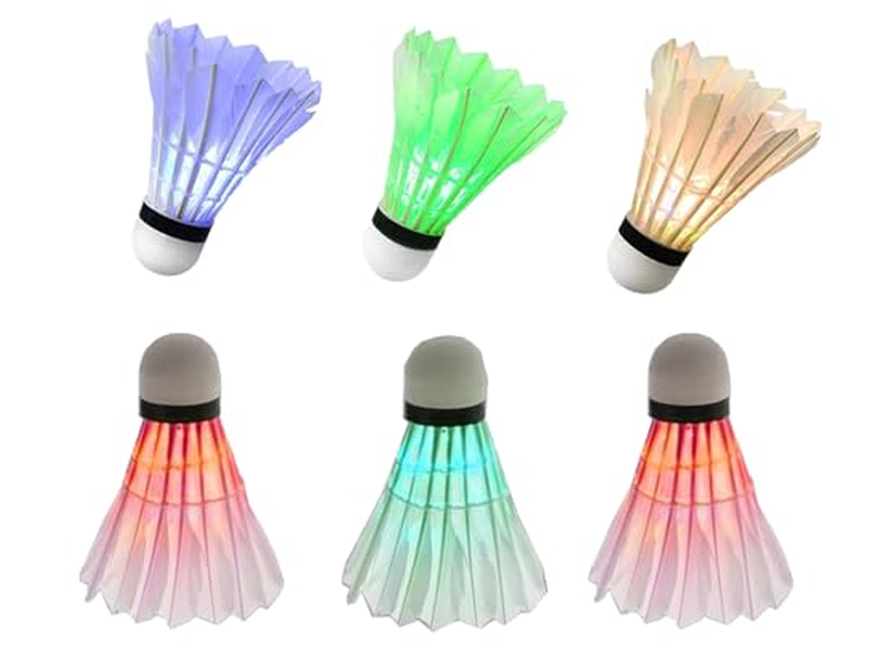 6-Pack LED Badminton Shuttlecocks