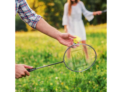 Sports 4-Player Badminton Set with 4 Rackets,