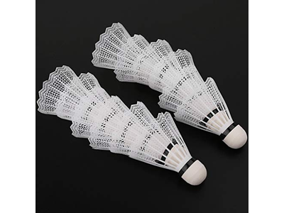 12Pcs White Badminton Shuttlecocks
