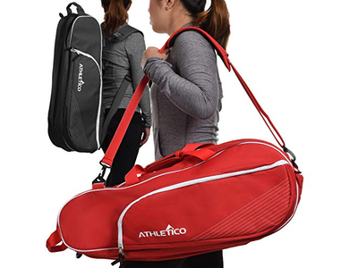 6 Racquet Tennis Bag Padded to Protect Rackets