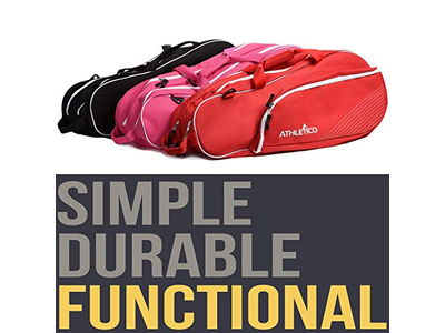 6 Racquet Tennis Bag Padded to Protect Rackets